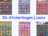 3D-Stickerbogen Lizenz