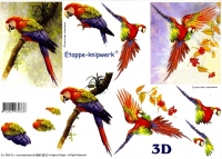 3D-Bogen Papageien