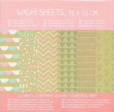 Washi sheets 12 Bogen Papier Klebefolie - (0,220/Bogen )