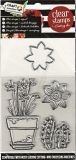 Clearstamps mit Stanzschablone Blumen