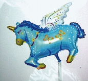 Folienballon mit Stick Einhorn