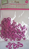 Chipboard - Glitter Ornamente - pink