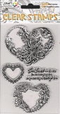 Clear-Stamps - Herzen, Schriftzug