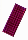 1 Bogen Hologrammfolie, selbstklebend - fuchsia