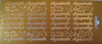 Ziersticker Schriftzge - Jugendweihe - gold