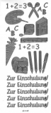 Ziersticker Zur Einschulung silber