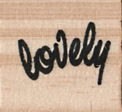 Motivstempel  Schriftstempel Lovely