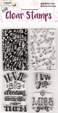 Clear Stamps Schriften und Hintergrnde