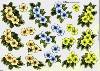 3D-Bogen - Motiv Weihnachtsblumen