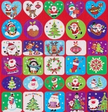 Weihnachtsmotivsticker Stickerset mit 100 Stickern