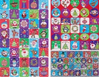 Weihnachtsmotivsticker Stickerset mit 100 Stickern