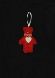 Teddybr aus Stoff - rot -