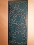 Ziersticker - Blumenmotive - mittelblau