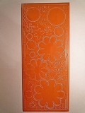 Ziersticker - Blumenmotive - orange