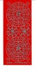 Ziersticker - Weihnachtliche Kreismotive - rot-silber