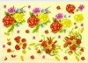 3D-Bogen - Motiv Bunte Rosen und Tulpenmix