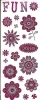 Glitzersticker - FUN - Blumenmotive