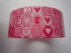 1 Rolle Dekoklebeband - Motiv Love rosa