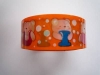 1 Rolle Dekoklebeband - Motiv Teddy orange