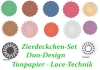 Kartenaufleger Zierdeckchen Duo-Design -(0,235/Teil