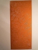 Ziersticker - Blumen und Bltter - orange